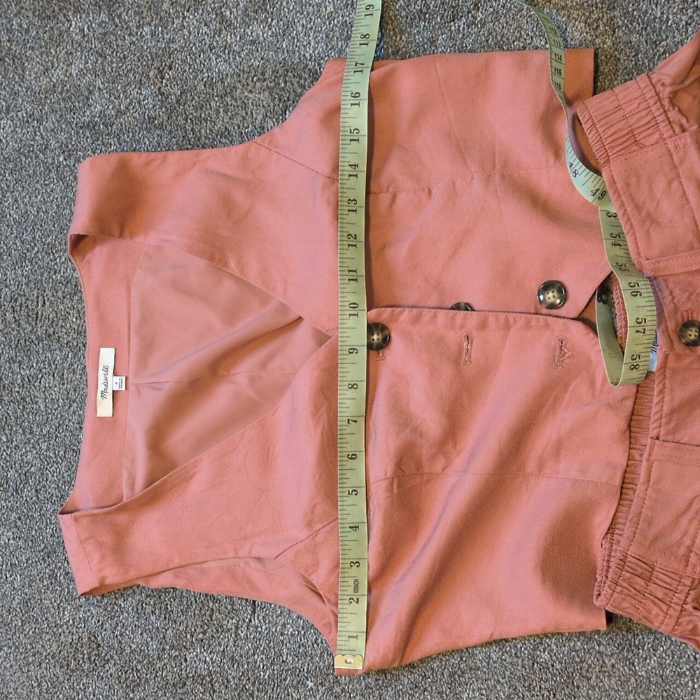 Madewell Katrina Vest & Short Set Size 6 - Picture 6 of 9